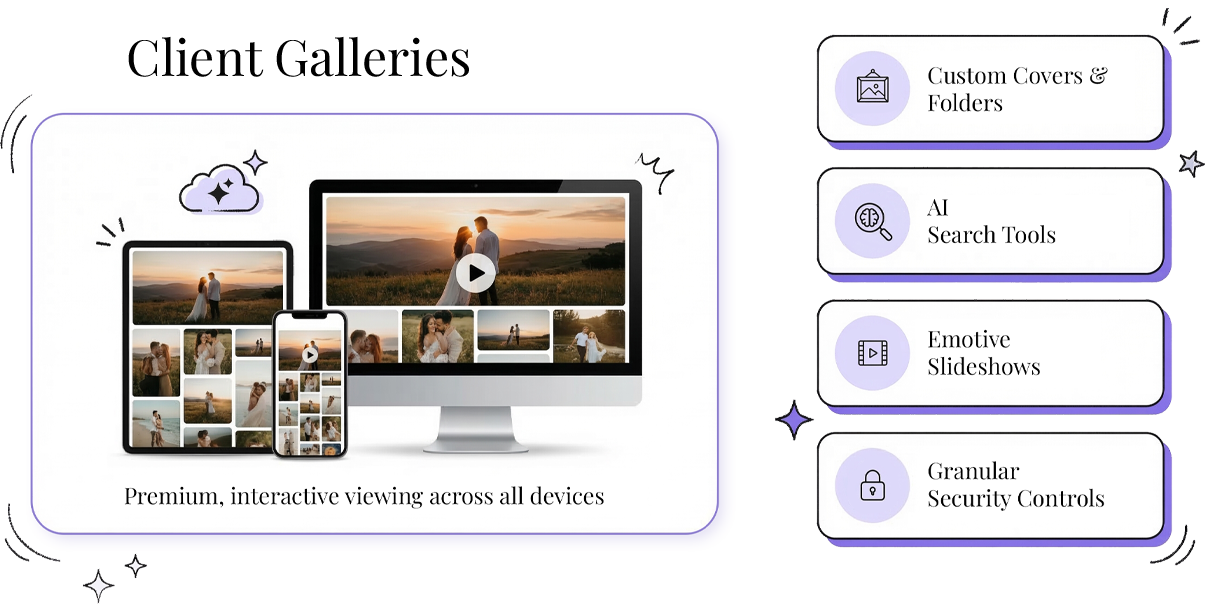 PicPick Beautiful Client Gallery
