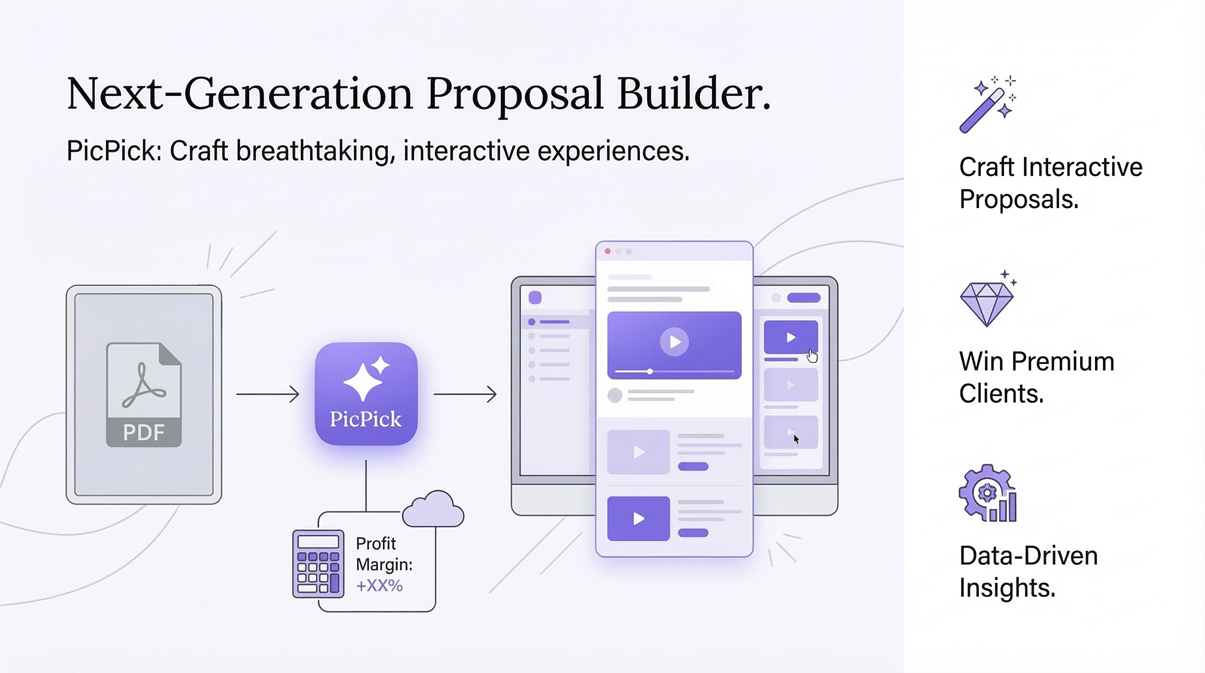 PicPick Proposal Builder Interface