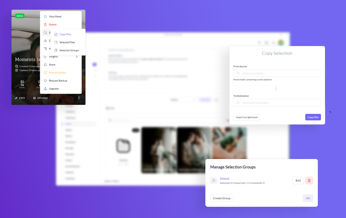 Selection Groups and Client Limits