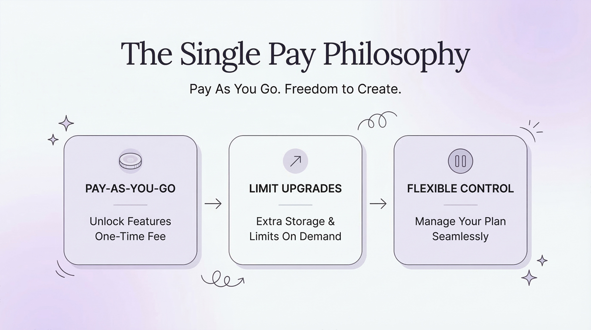 Single Pay and Subscription Options