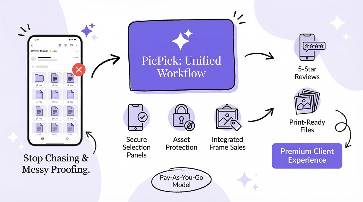 Portrait Photography Proofing Dashboard